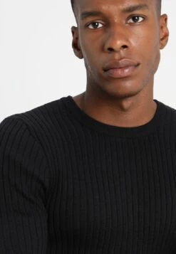 Pier One Strickpullover - Black -Herrenbekleidung Rabatte 046daf91af9e438e9ff2dcf7c07d6ba1