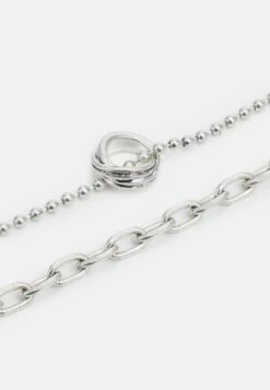 Pier One UNISEX 2 PACK - Halskette - Silver-coloured -Herrenbekleidung Rabatte 481f26665f68431c9a9b36d3328e973c