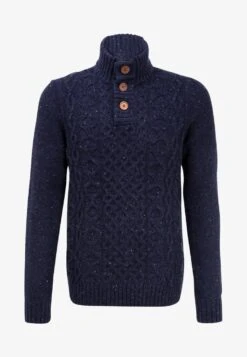 Pier One Strickpullover - Mottled Dark Blue -Herrenbekleidung Rabatte 49376ac93c474dac8a45862469298487
