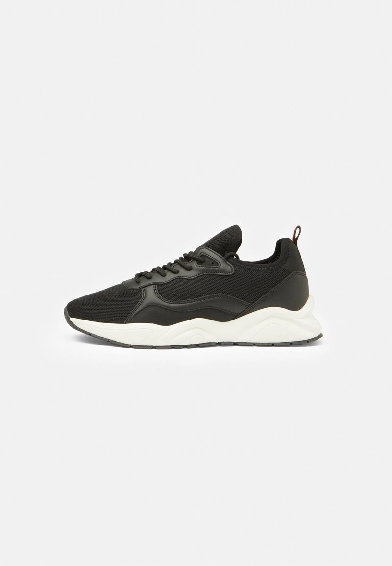 Pier One UNISEX - Sneaker Low - Black/white 3 Pier One UNISEX - Sneaker Low - Black/white