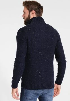 Pier One Strickpullover - Mottled Dark Blue -Herrenbekleidung Rabatte 532bb7fc4e1e4498867cb7b4e71cb354