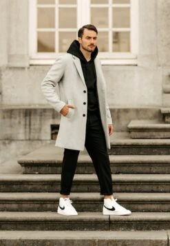 Pier One Klassischer Mantel - Grey 13 Pier One Klassischer Mantel - Grey -Herrenbekleidung Rabatte 6234ec72212c42e0af872e2fd5745294