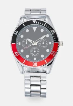 Pier One Chronograph - Silver-coloured -Herrenbekleidung Rabatte 6ca24d5eaf6b43e68de358e052b0a4a3 1