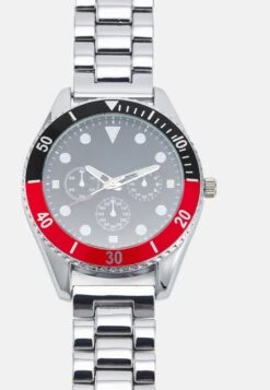 Pier One Chronograph - Silver-coloured -Herrenbekleidung Rabatte 74b842106cd14c8b9368019d31bf7b54