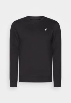 Pier One Sweatshirt - Black/mottled Grey -Herrenbekleidung Rabatte 7954a7df4b094e52bda097136e48cead