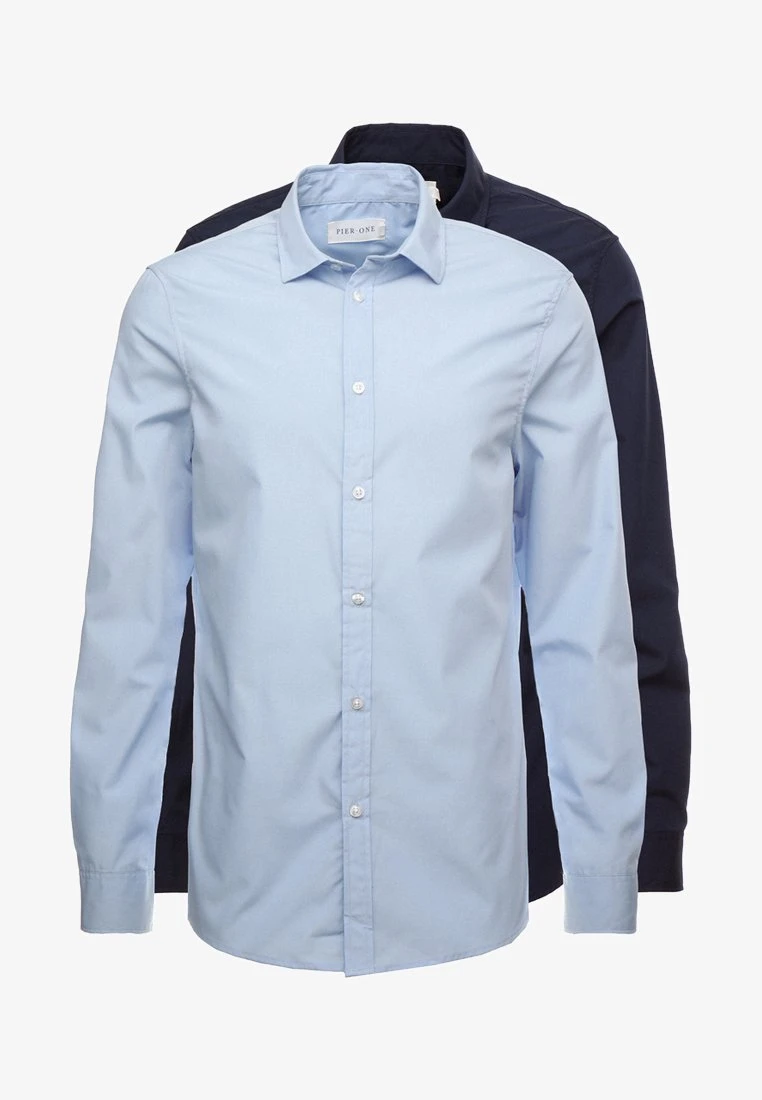 Pier One 2 PACK - Businesshemd - Light Blue/dark Blue 8 Pier One 2 PACK - Businesshemd - Light Blue/dark Blue – Bild 6