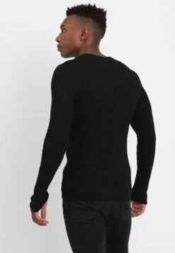 Pier One Strickpullover - Black -Herrenbekleidung Rabatte 85f01a0834104511aab6df550e9810b7