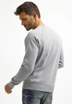 Pier One Sweatshirt - Mid Grey Melange -Herrenbekleidung Rabatte 984907192d1446a89eda74603dd3dd45