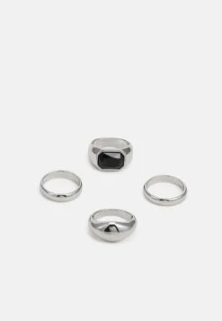Pier One 4 PACK - Ring - Silver-coloured -Herrenbekleidung Rabatte aeadc63877f447f29230d35189ec1dd8 1