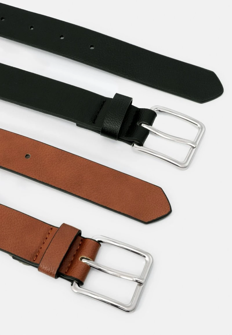 Pier One 2 PACK - Gürtel - 802 - Black_708 - Cognac 4 Pier One 2 PACK - Gürtel - 802 - Black_708 - Cognac – Bild 2