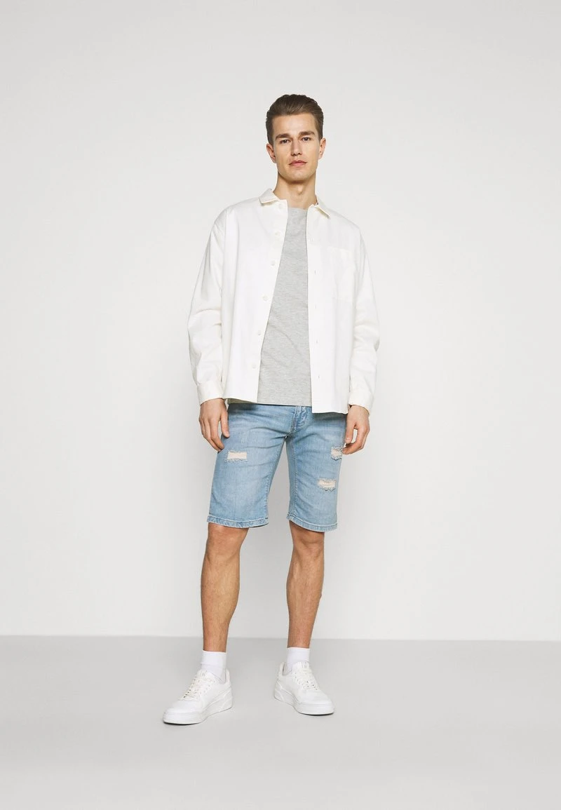 Pier One 3 PACK - T-Shirt Basic - Black/grey/bordeaux 3 Pier One 3 PACK - T-Shirt Basic - Black/grey/bordeaux