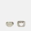 Pier One 2 PACK - Ring - Silver-coloured -Herrenbekleidung Rabatte b8486512110c4b679a24b0a09e18df93