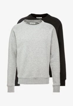 Pier One 2 PACK - Sweatshirt - Mottled Light Grey/black -Herrenbekleidung Rabatte dba537e667ce4fe2aee0ab958e24e9cf