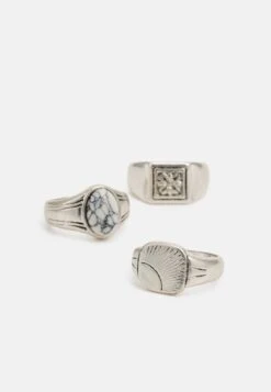 Pier One 3 PACK - Ring - Silver-coloured -Herrenbekleidung Rabatte dcde83db6e3345368c91f38ea1afbe88