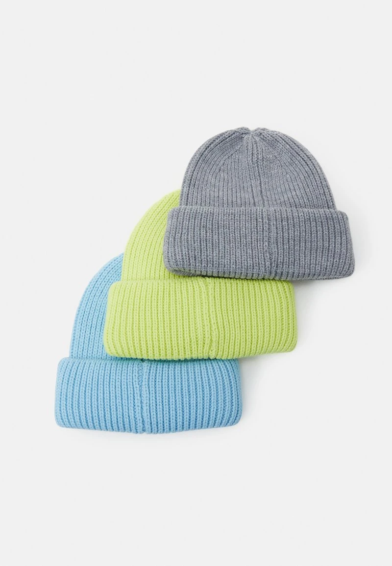 Pier One UNISEX 3 PACK - Mütze - Grey, Neon Green, Light Blue 4 Pier One UNISEX 3 PACK - Mütze - Grey, Neon Green, Light Blue – Bild 2