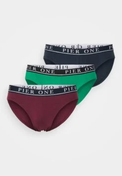 Pier One BRANDED WAISTBAND BRIEFS 3 PACK - Slip - Dark Blue /green/bordeaux 12 Pier One BRANDED WAISTBAND BRIEFS 3 PACK - Slip - Dark Blue /green/bordeaux -Herrenbekleidung Rabatte e4133ac12af345d2ba6dfa134f8b50cd