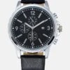 Pier One Uhr - Black/silver-coloured -Herrenbekleidung Rabatte e82b9088d16947b1aec20bc8526455b7