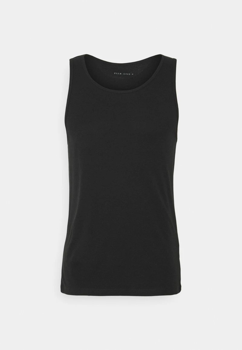 Pier One 3 PACK - Unterhemd/-shirt - Black/khaki/mottled Dark Grey 7 Pier One 3 PACK - Unterhemd/-shirt - Black/khaki/mottled Dark Grey – Bild 5